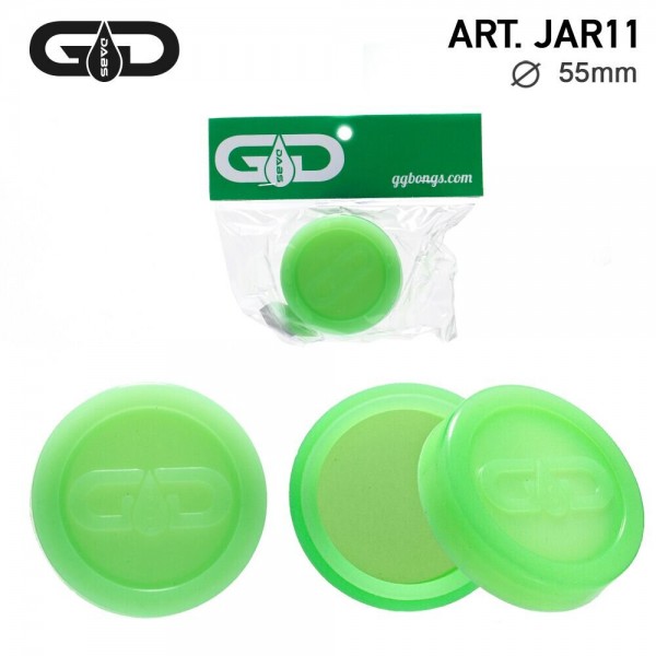 Grace Glass | Dabs Silicon Jar- Green- Ø:55mm