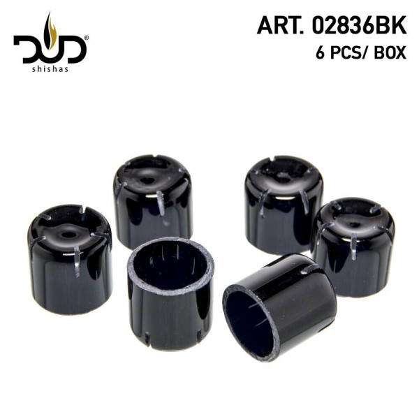 DUD Shisha | Phunnel Lid with slitholes for your DUD Shisha Bowl - Black - 6pcs/pack