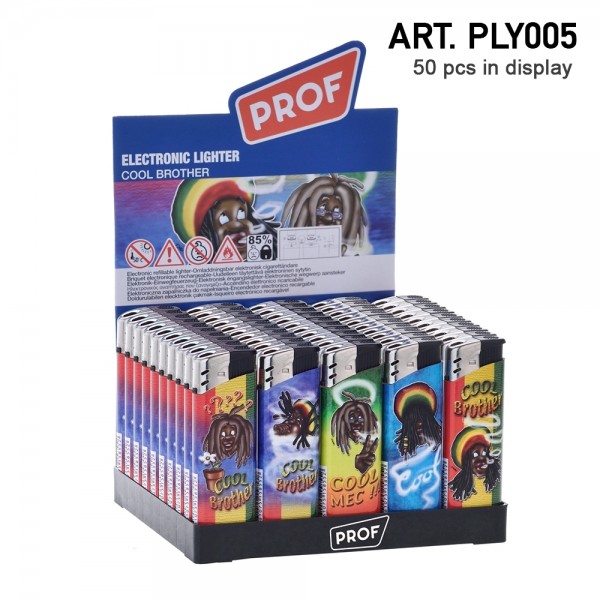 Prof | Rasta Lighters 50 pcs in a display