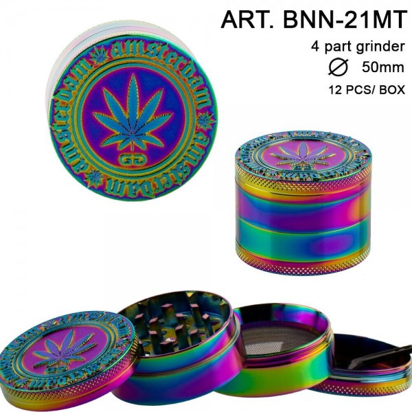Grace Glass Amsterdam | Grinder - 4part - Ø:50mm - 12pcs/box