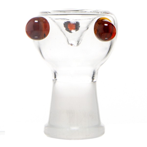 Grace Glass | 3 point Glass Bowl 6cm Height -Umber-SG:18.8mm (Female)
