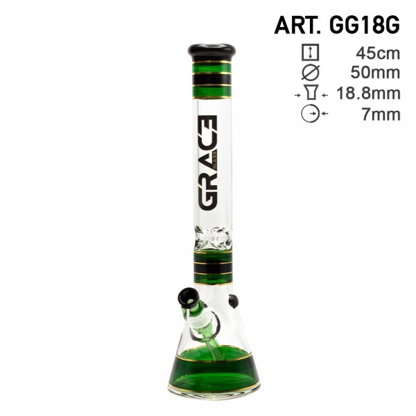 Grace Glass | Classic Beaker Series H:45cm and the Ø:50mm - SG:18.8mm - 7mm thickness