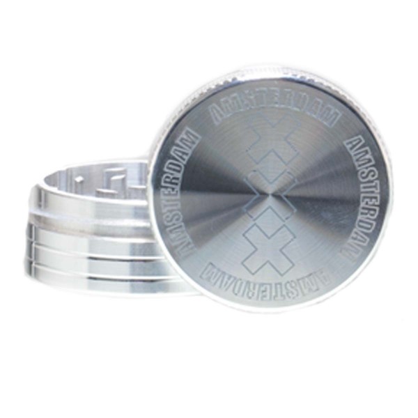 Amsterdam Grinder - Ø:40mm - 2part-Silver