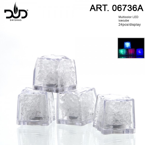 Big Led light Ice Cubes for hookahs 24 pcs in Box