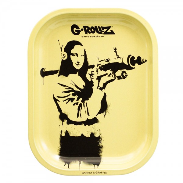 G-ROLLZ | Banksy&#039;s &#039;Mona Launcher&#039; Small Tray 14x18 cm