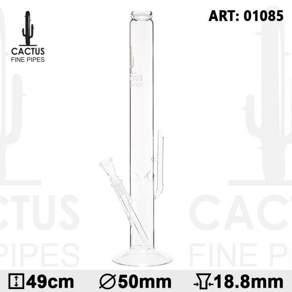 Cactus | Glass Bong - H:49cm - Ø:50mm - Socket:18.8mm