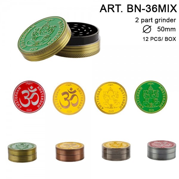 Grace Glass Amsterdam | Grinder - 2part - Ø:50mm - 12pcs/box