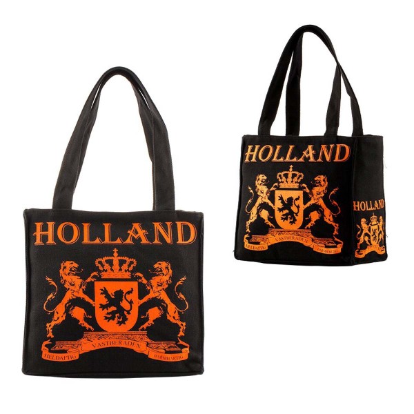 Amsterdam Canvas Small Holland Black Orange