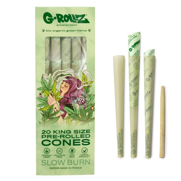 G-Rollz | Collector &quot;Colossal Dream&quot; Organic Green Hemp - 20 KS Cones