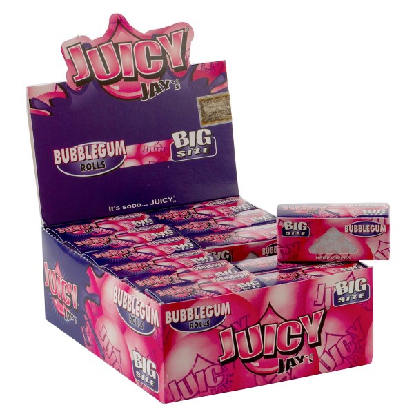 Juicy Jay&#039;s | Bubblegum flavored Roll 5m - 24pcs in a display