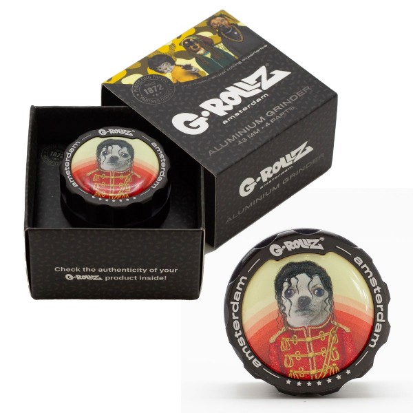 G-Rollz | Pets Rock 'Pop' 4part Grinder - 43mm - 6pc In Display
