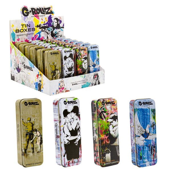 G-ROLLZ | Banksy&#039;s Graffiti Small Storage Box Display Set 1 - 12x4x2.5 cm