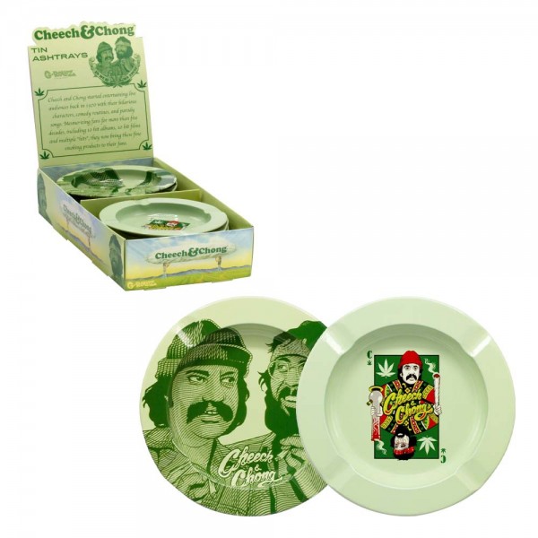 G-Rollz | Cheech & Chong Ashtrays 12pcs in Display - Dia: 13.5cm