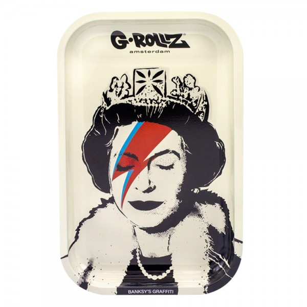 G-ROLLZ | Banksy's Graffiti 'Lizzie Stardust' Medium Tray 17.5 x 27.5 cm