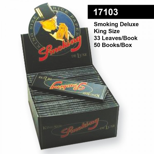 Smoking | DE LUXE KingSize 33 leaves per book 50 books per box