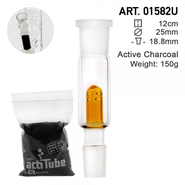 Amsterdam | Active Charcoal Adapter 18.8mm Socket plus Tune 20g Active Charcoal Pack