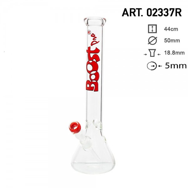 Boost | Beaker Glasbong -H:44cm- Ø:50mm- Sockel:18.8mm- WT:5mm (ca.)