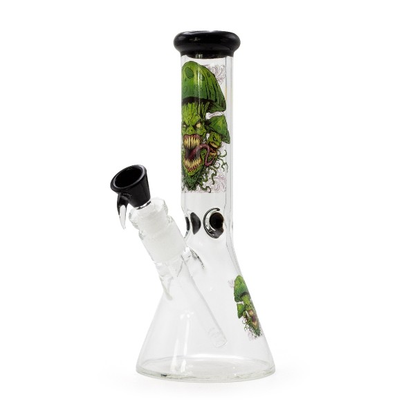 Evil Mushrooms - Beaker Bong White H:26cm - Ø:40mm - SG:18.8mm
