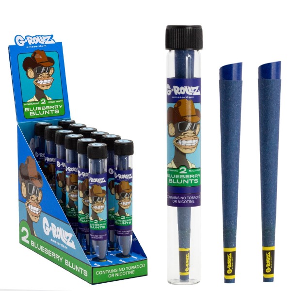 G-Rollz | Blue Ape Cones - 2x Pre-rolled Cones (12 Pack Display, 24 Cones)