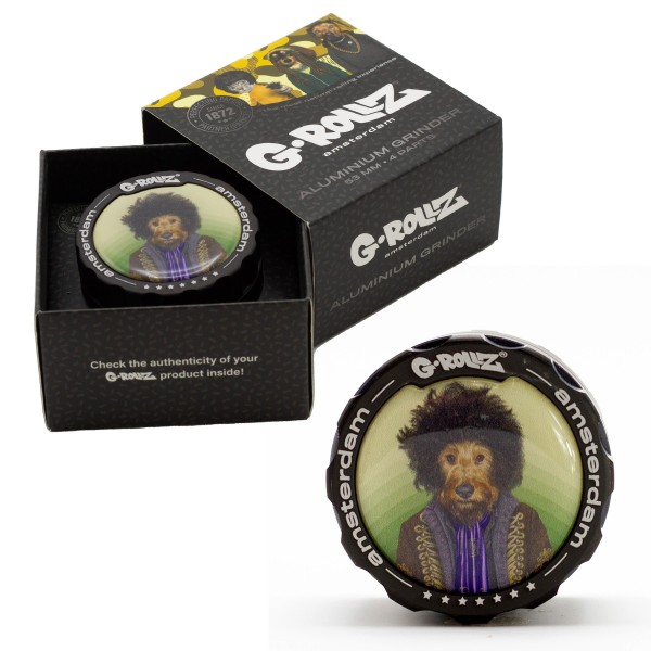 G-Rollz | Pets Rock &#039;Psychedelic&#039; 4part Grinder - 53mm - 6pc In Display