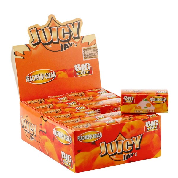 Juicy Jay's | Peaches & Cream flavored Roll 5m - 24pcs in a display