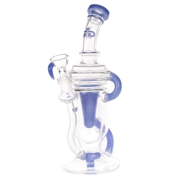 Grace Glass | Blue Recycle Bong Series - H:24.5cm - SG:18.8mm