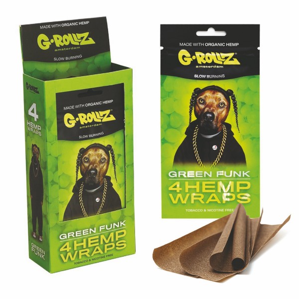 G-Rollz | 4x Grape Flavored Hemp Wraps (15 Pack Display, 60 Blunts)