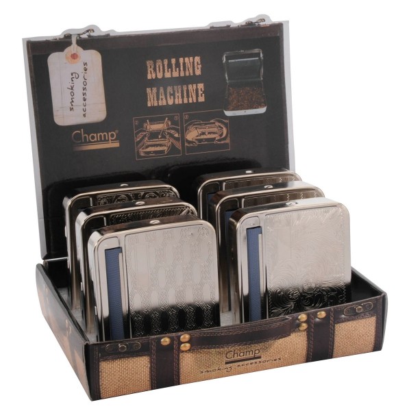 Champ | Metal Cigarette Rolling Machine 78mm 12pcs in a display