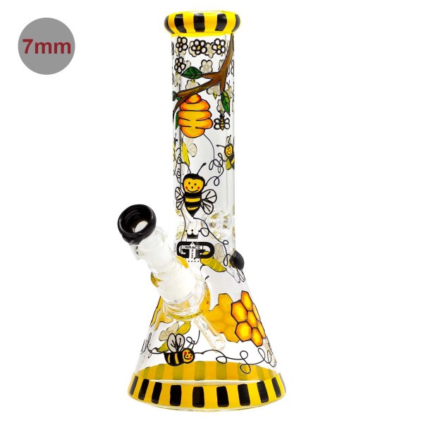 Grace Glass | Honeycomb Beaker Series H:32cm and the Ø:50mm - SG:18.8mm - 7mm thickness