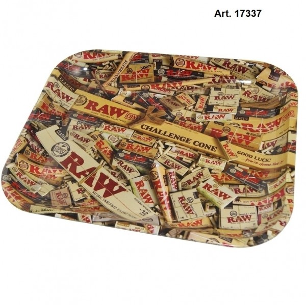 RAW | METAL ROLLING TRAY - MIXED PRODUCTS H:27.5cm W:34cm