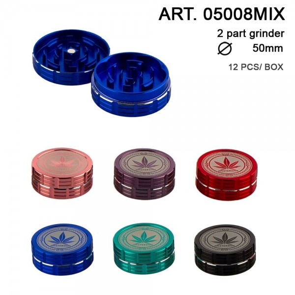Grace Glass Amsterdam | Grinder - 2part - Ø:50mm - 12pcs/box