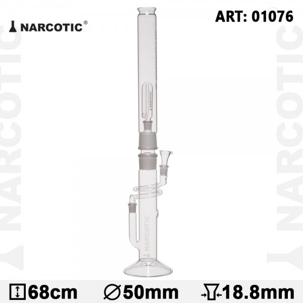 Glass Bong Narcotic - H:68cm - Ø:50mm-SG:18.8mm