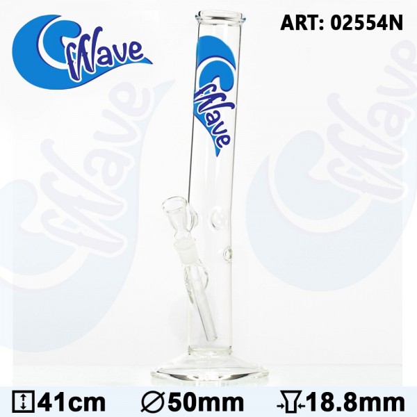 Wave | Bong Glass - H:41cm- Ø:50mm-SG:18.8mm