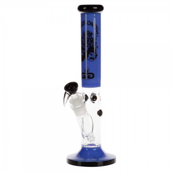 Grace Glass | Cheech & Chong 'Greatest Hits' - Straight Bong White H:40cm - Ø:50mm - SG:29.2mm