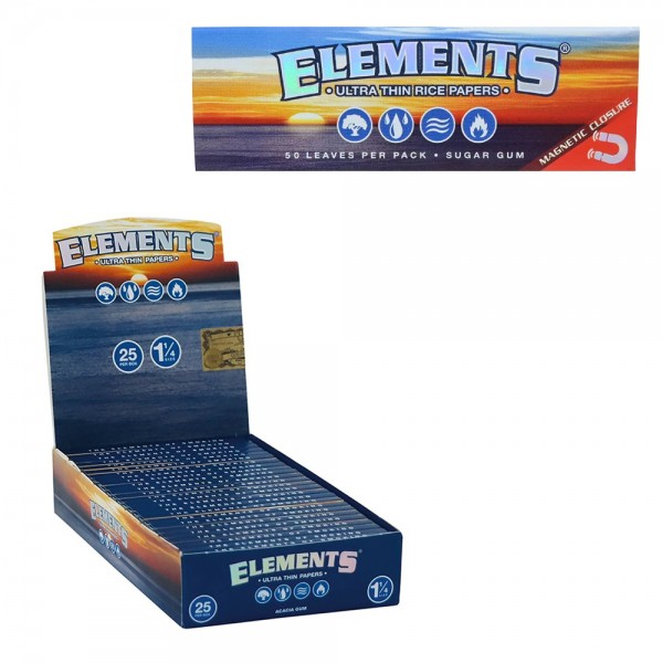 ELEMENTS | Ultra Thin 1 ¼ Rice Papers (25 Booklets)
