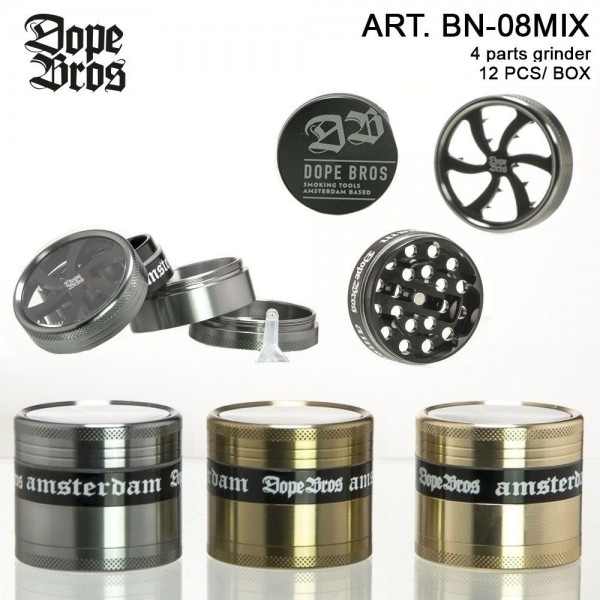 Dope Bros | Grinder- 4part- Ø:50mm-12pcs/box