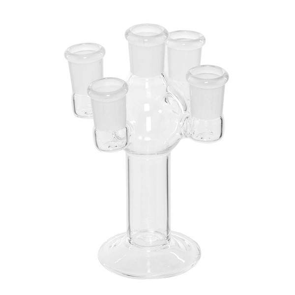 Stand Slide Holder - H:15,5 cm Glass slide stand with 5 holders fits on any 18.8 mm male joint