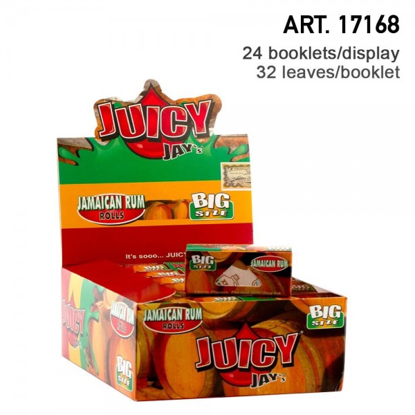 Juicy Jay's | Jamaican Rum flavored Roll 5m - 24pcs in a display