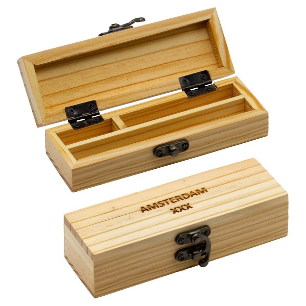 Amsterdam | Wooden Box H:4cm L:15cm W:5,25cm