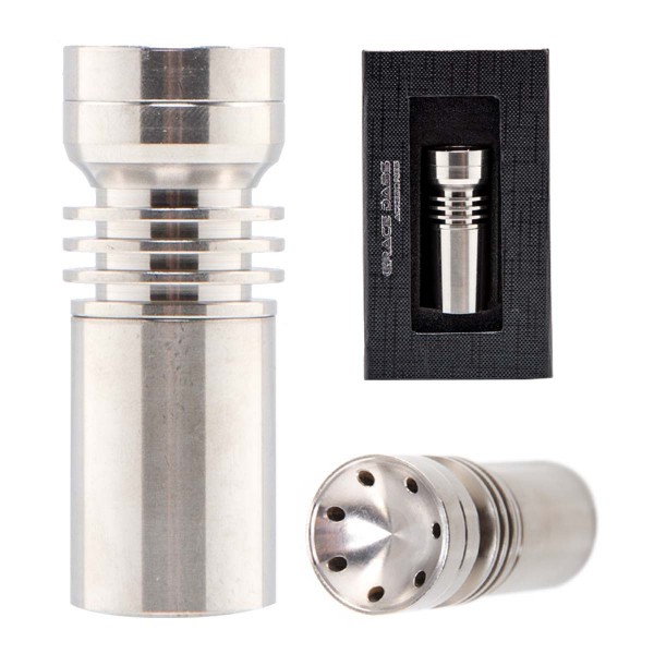 Grace Glass | Titanium big domeless nail with rotating dish- SG: 18.8mm (female)