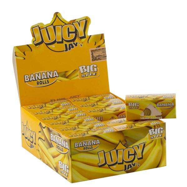 Juicy Jay's | Banana flavored Roll 5m - 24pcs in a display