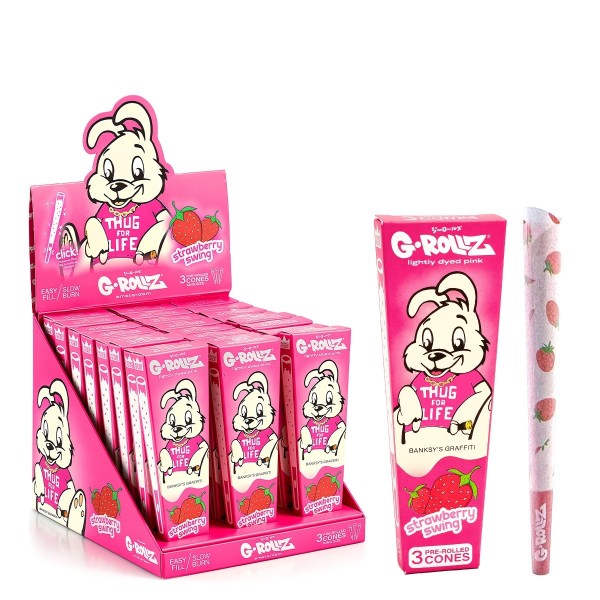 G-Rollz | Banksy's Graffiti 'Strawberry Swing' 3 Pop Cones (24 Pack Display)