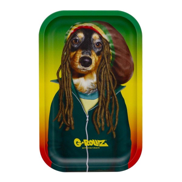 G-ROLLZ x G-Pets | Bandeja de liar mediana 'Reggae' multicolor - 17.5 x 27.5 cm