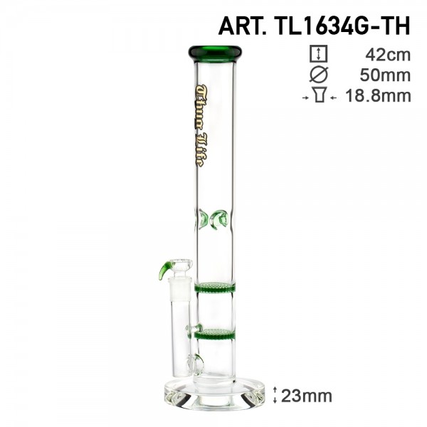 Thug Life | Green Parallel tubes - H:42cm - SG:18.8mm - Ø:50mm