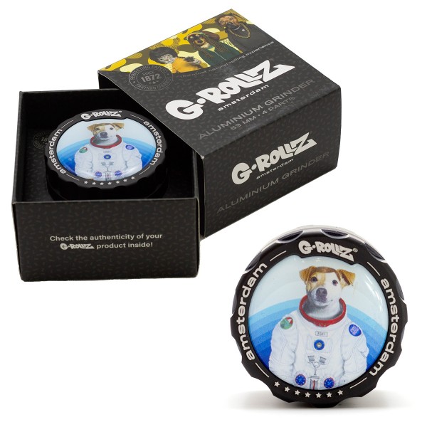 G-Rollz | Pets Rock &#039;Rover&#039; 4part Grinder - 53mm - 6pc In Display