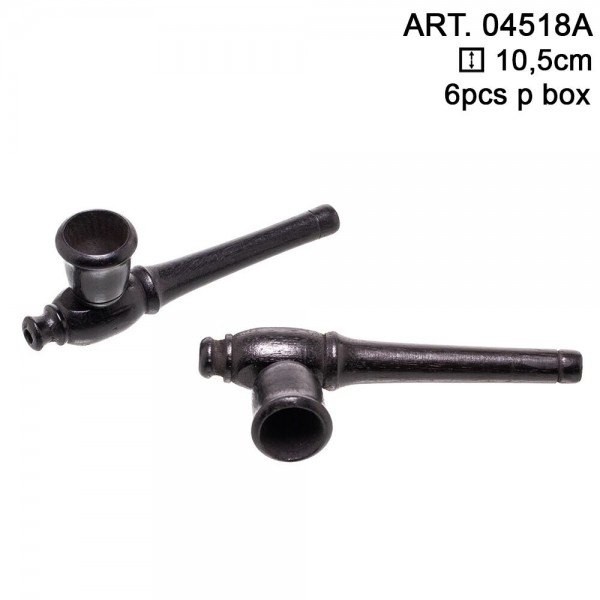 Wooden Pipe 10.5 cm - 6 pcs in box
