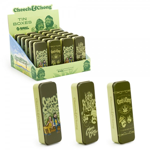 G-ROLLZ | Cheech & Chong(TM) Small Storage Box 24pcs in Display Set 2 - 12x4x2.5 cm