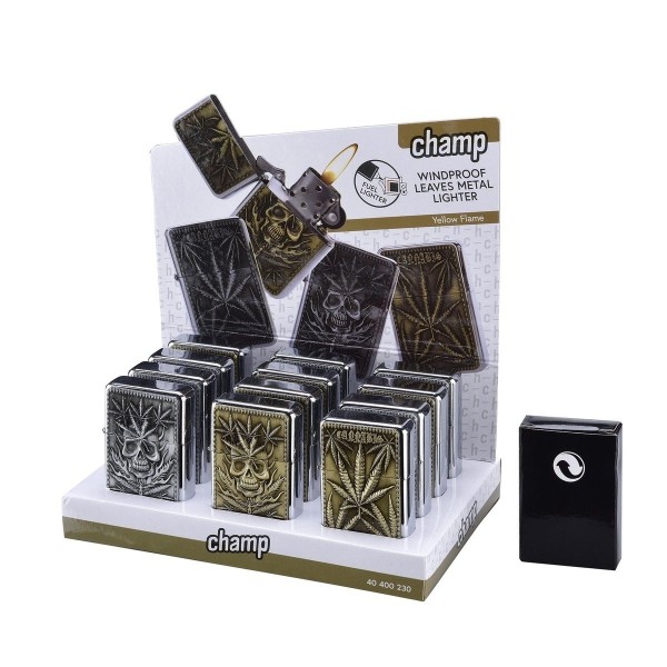 Champ Leaves Wp Lighter - (12pcs/display)