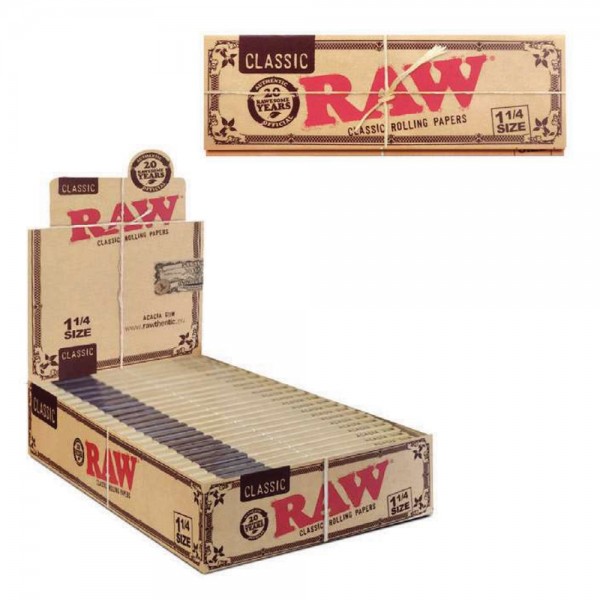 RAW Classic | 1¼ Unbleached Papers (24 Booklets)