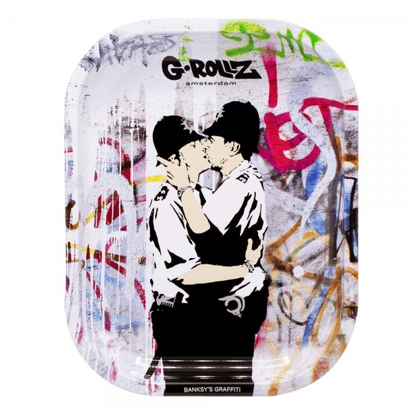G-ROLLZ | Banksy&#039;s &#039;Cop on Cop&#039; Small Tray 14x18 cm